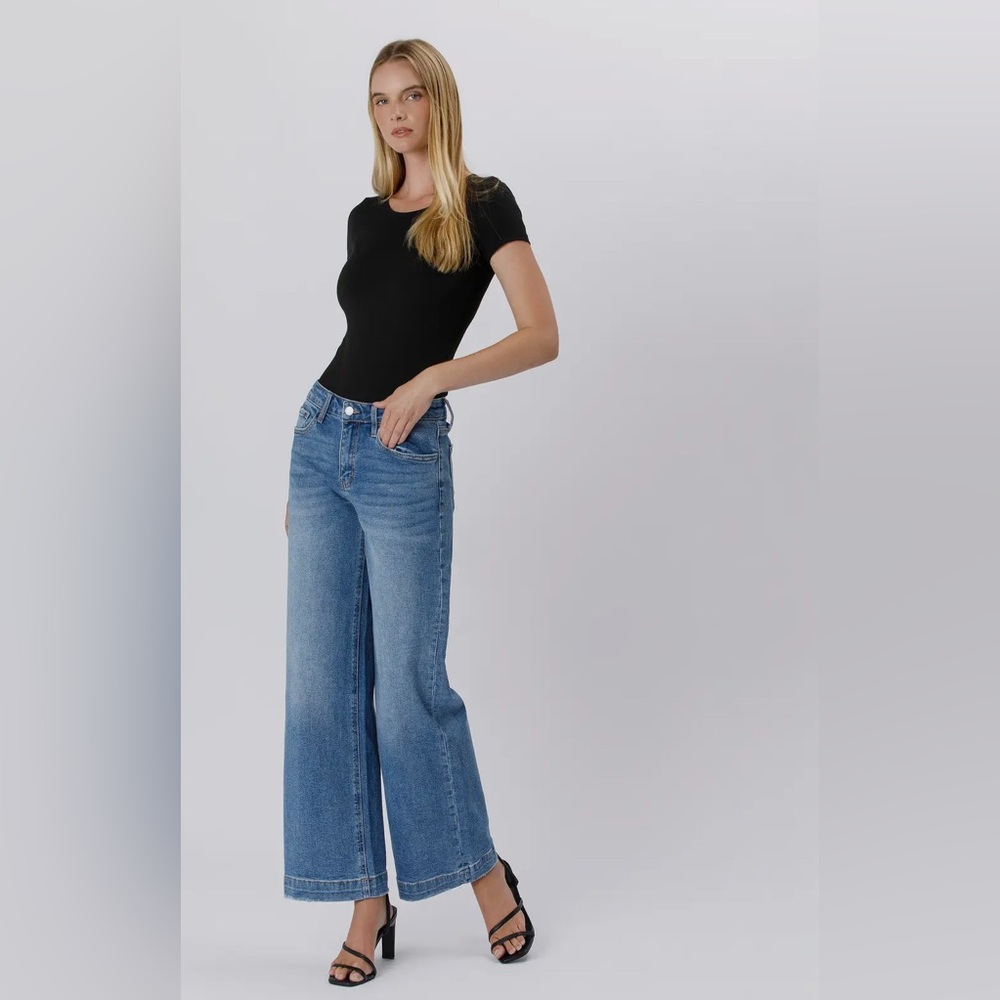 High Rise Trouser Denim - Picture 5 of 6